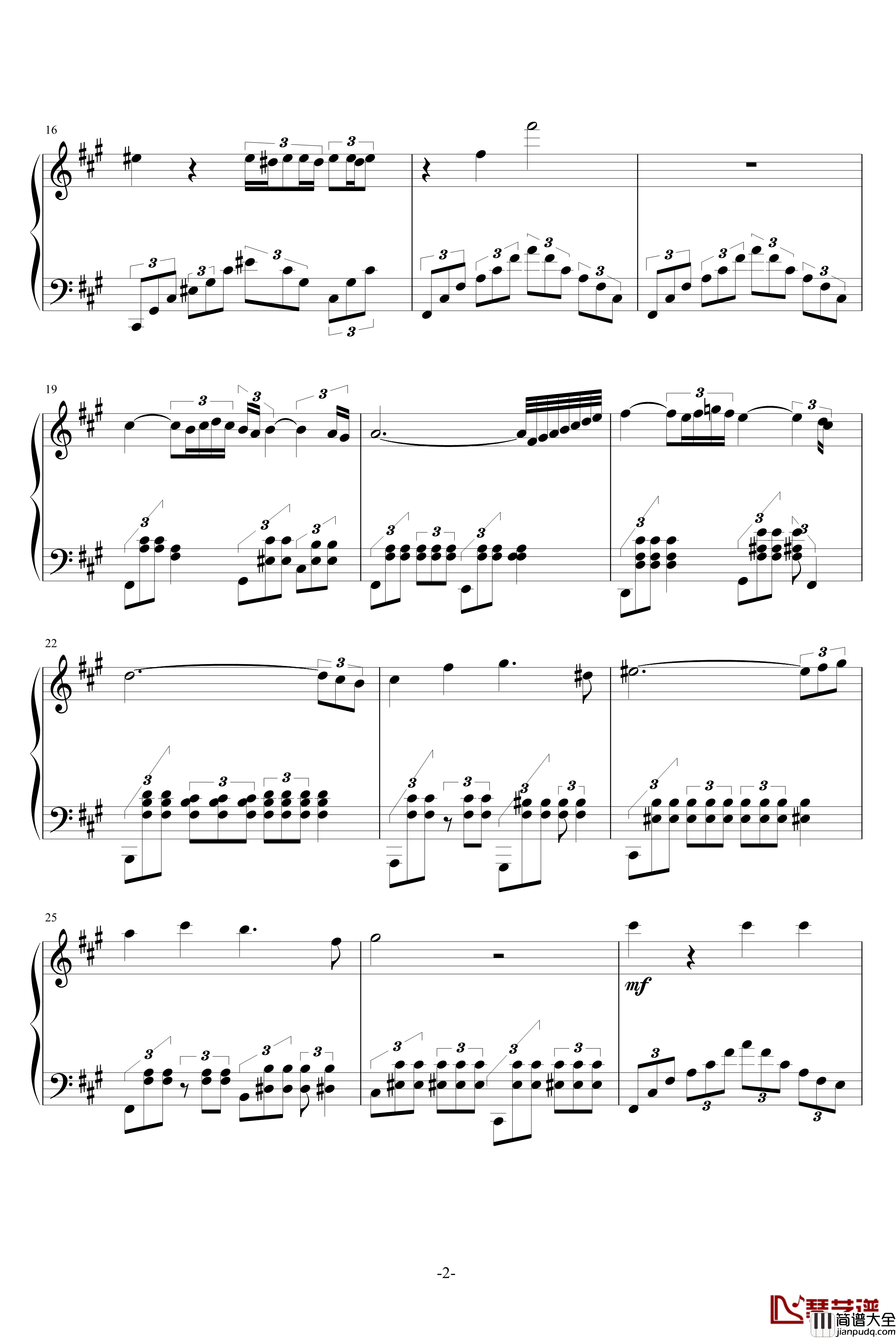 Chi_Mai钢琴谱_Who_Ever_Ennio_Morricone