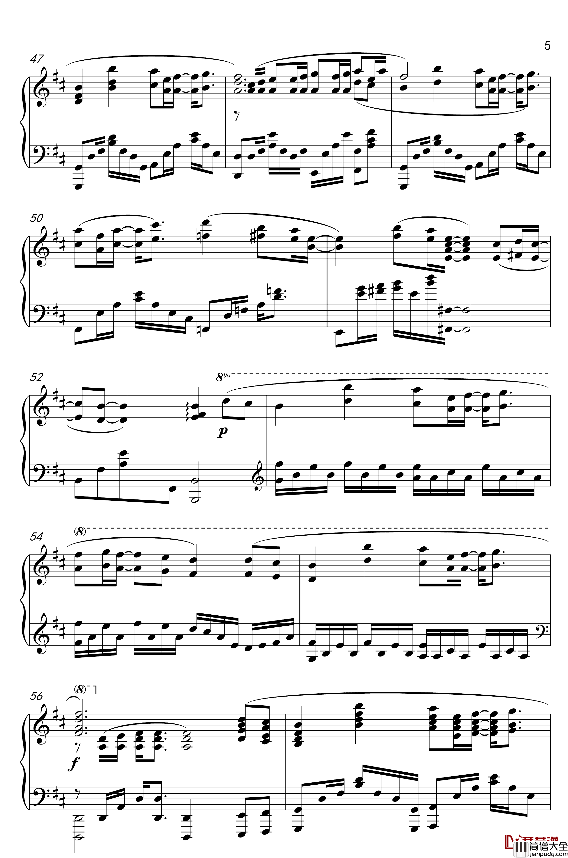九张机钢琴谱_网剧_双世宠妃_主题曲