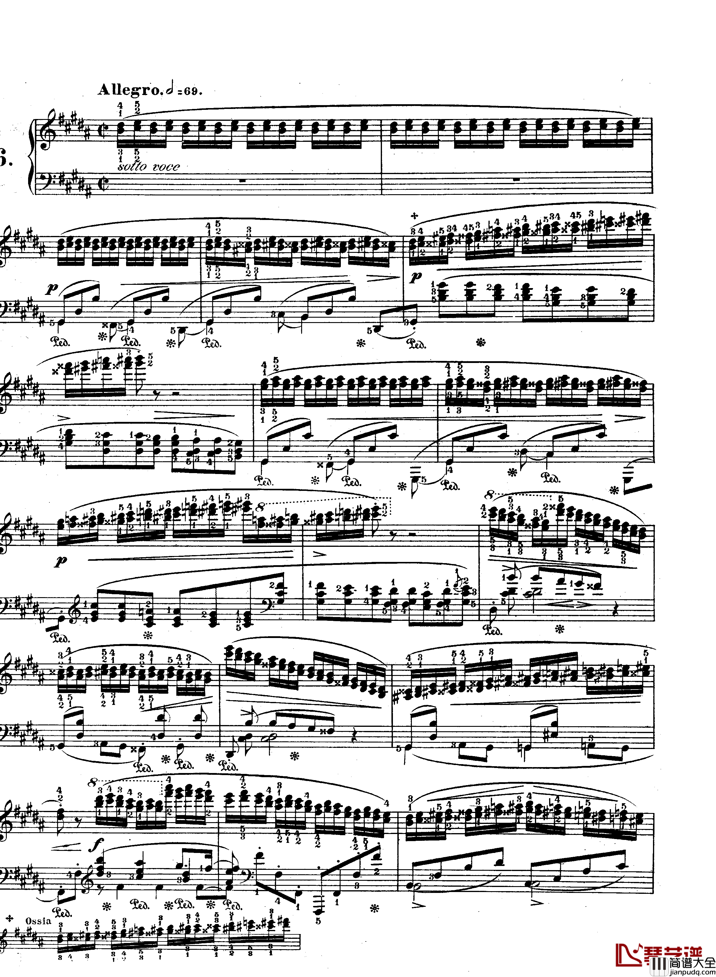 升g小调练习曲作品25_6钢琴谱_肖邦_chopin