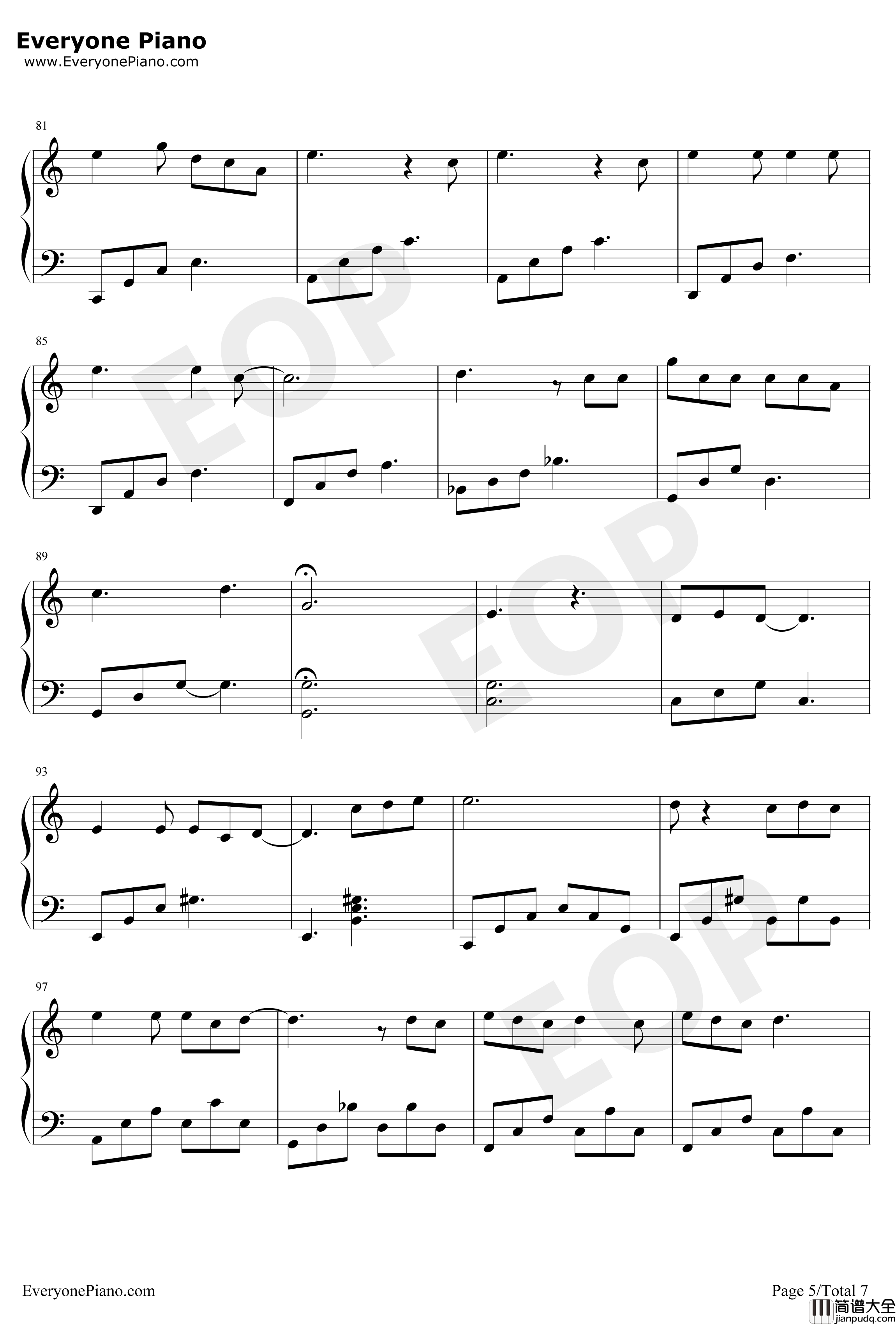 Make_It_Count钢琴谱_Chen_触及真心OST