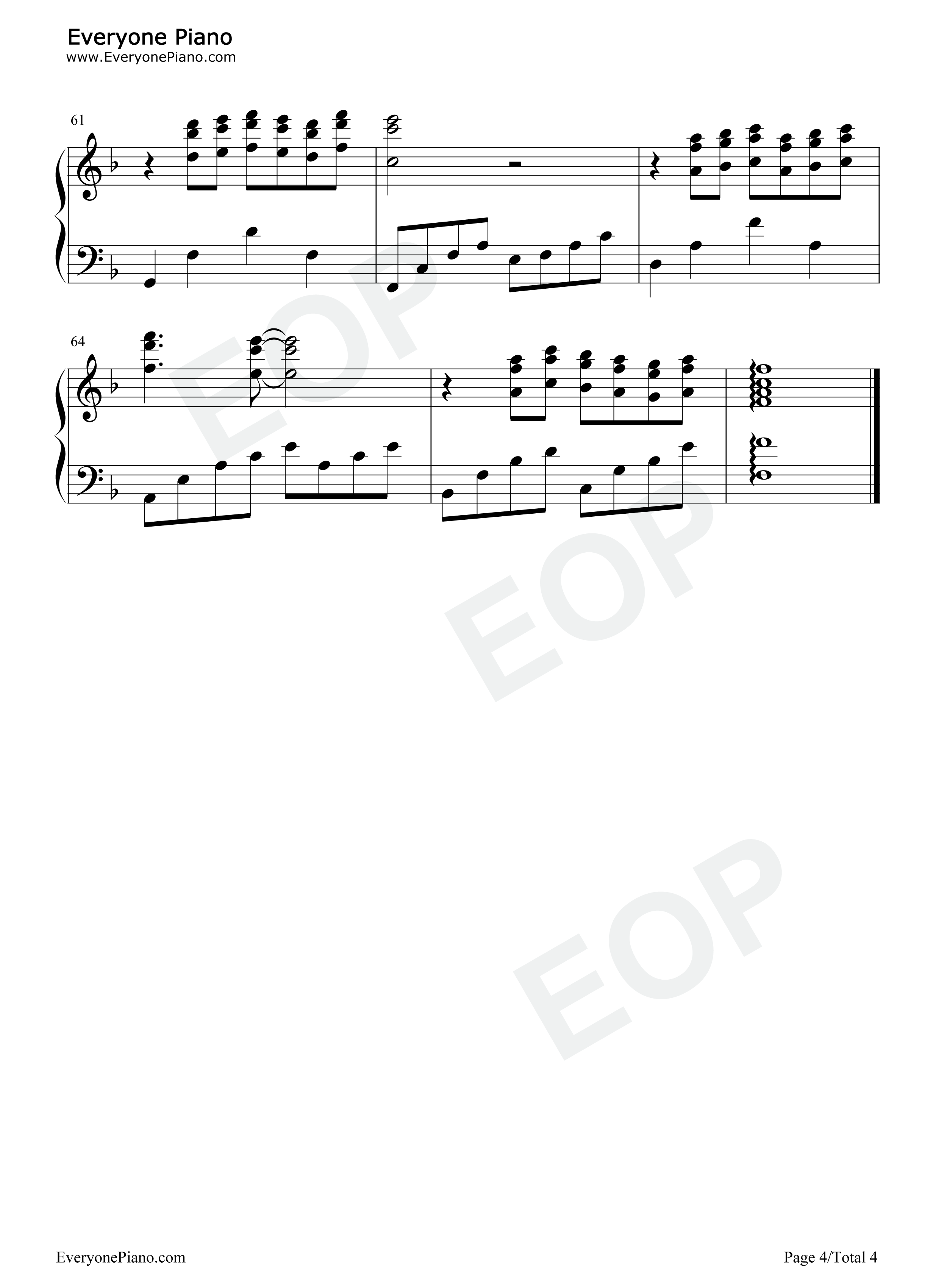 日薄西山情依依钢琴谱_理查德·克莱德曼_Richard_Clayderman