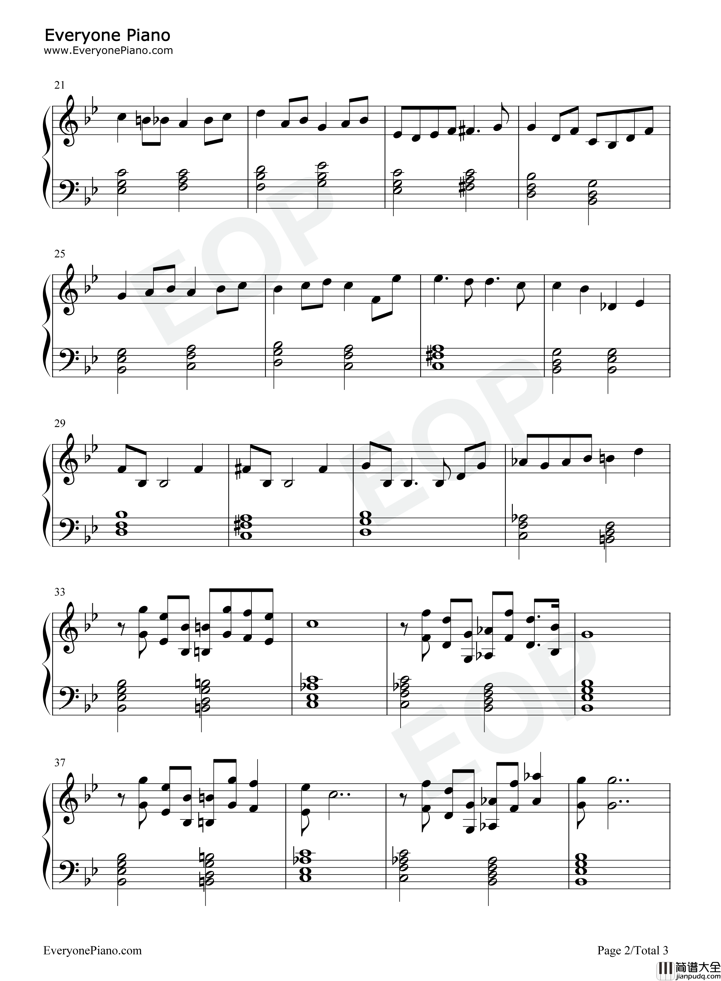 I_Hear_a_Symphony钢琴谱_Cody_Fry