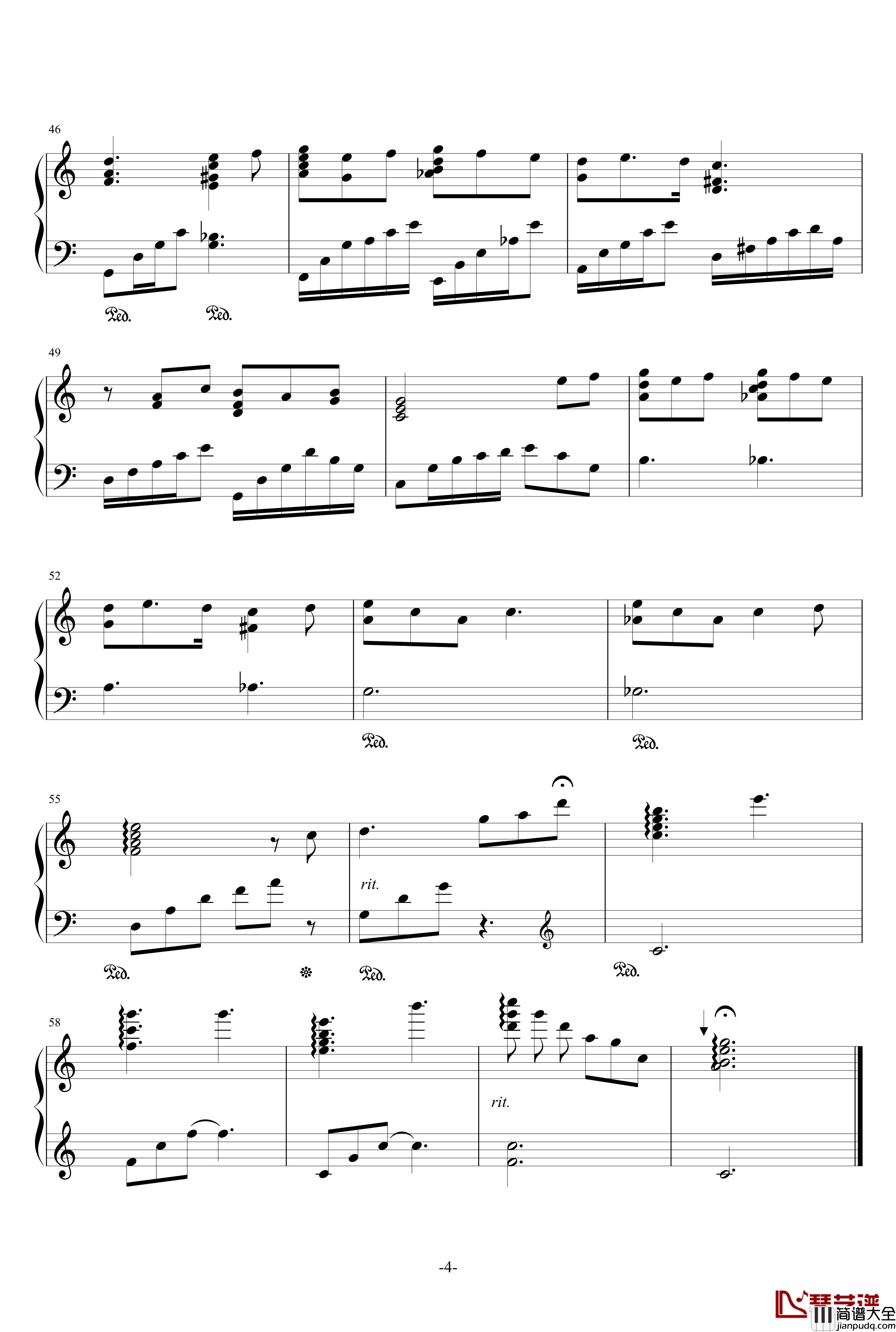 優しい風が吹くあの場所で钢琴谱_春日野穹_缘之空插曲