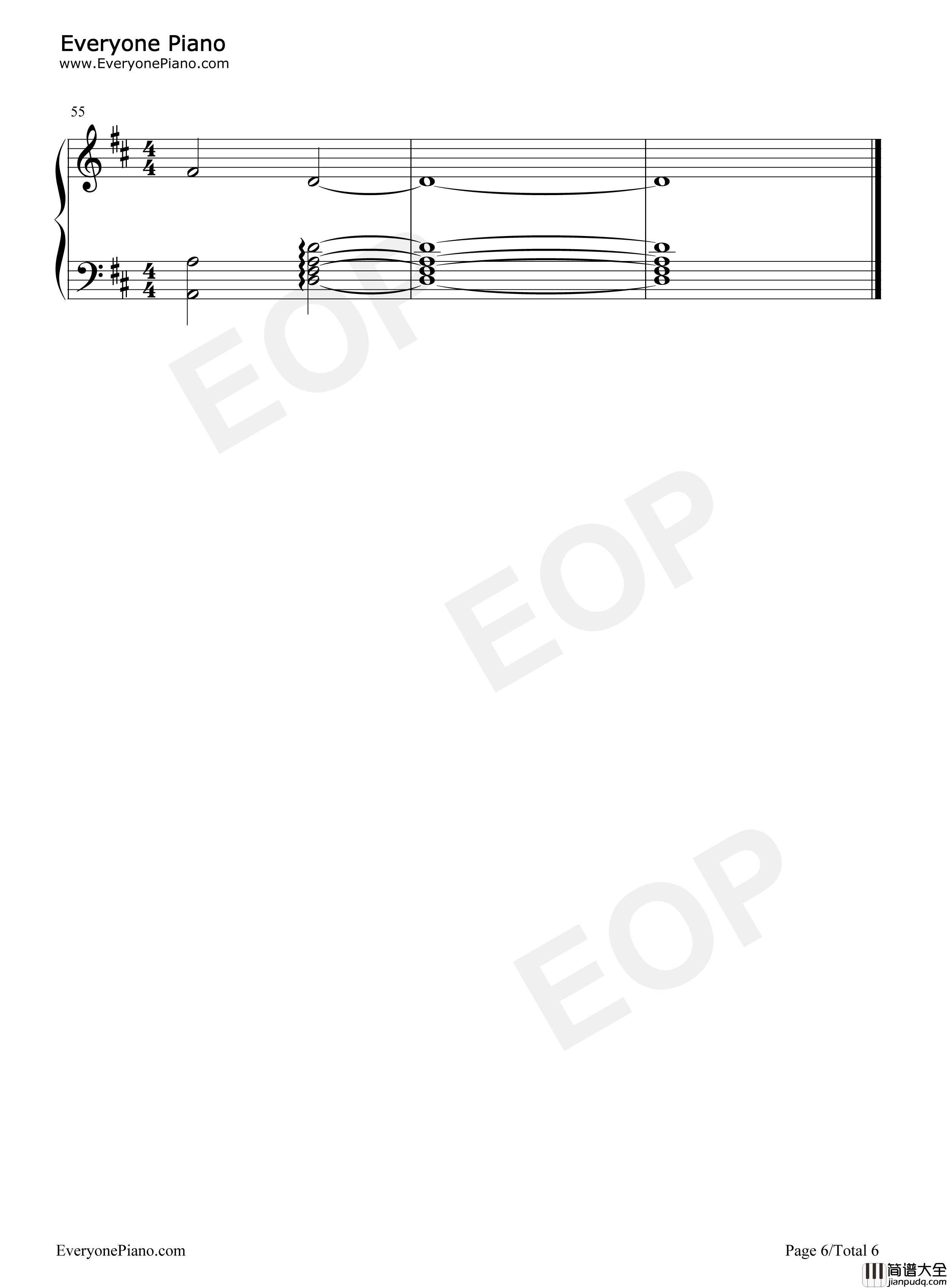 Song_For_The_Lord钢琴谱_班得瑞_Bandari