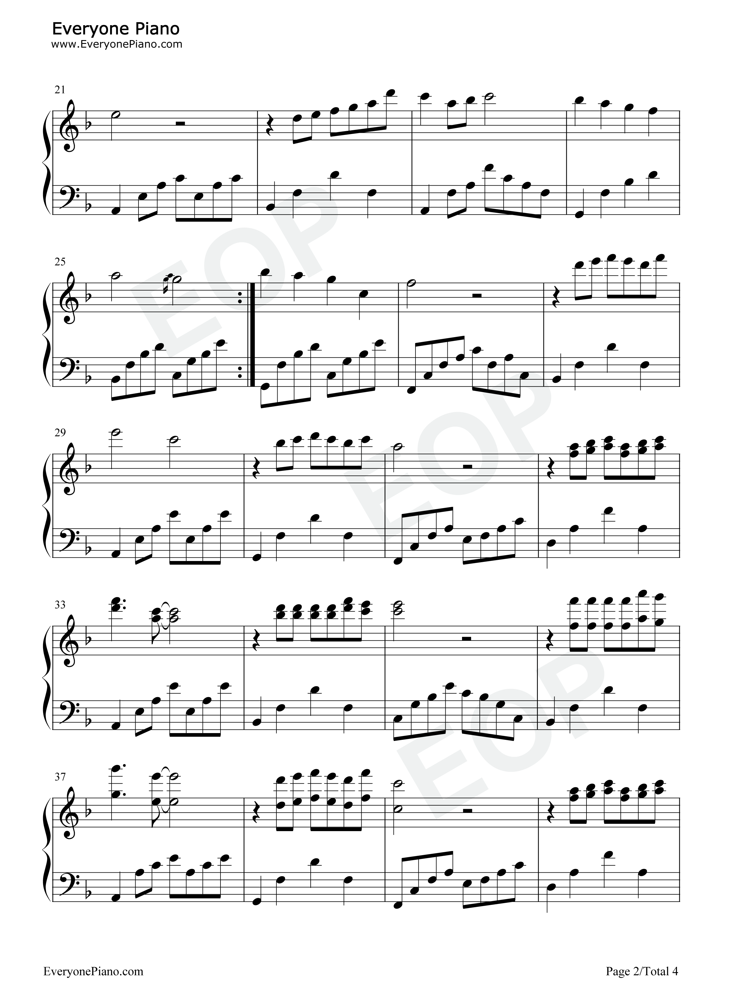 日薄西山情依依钢琴谱_理查德·克莱德曼_Richard_Clayderman