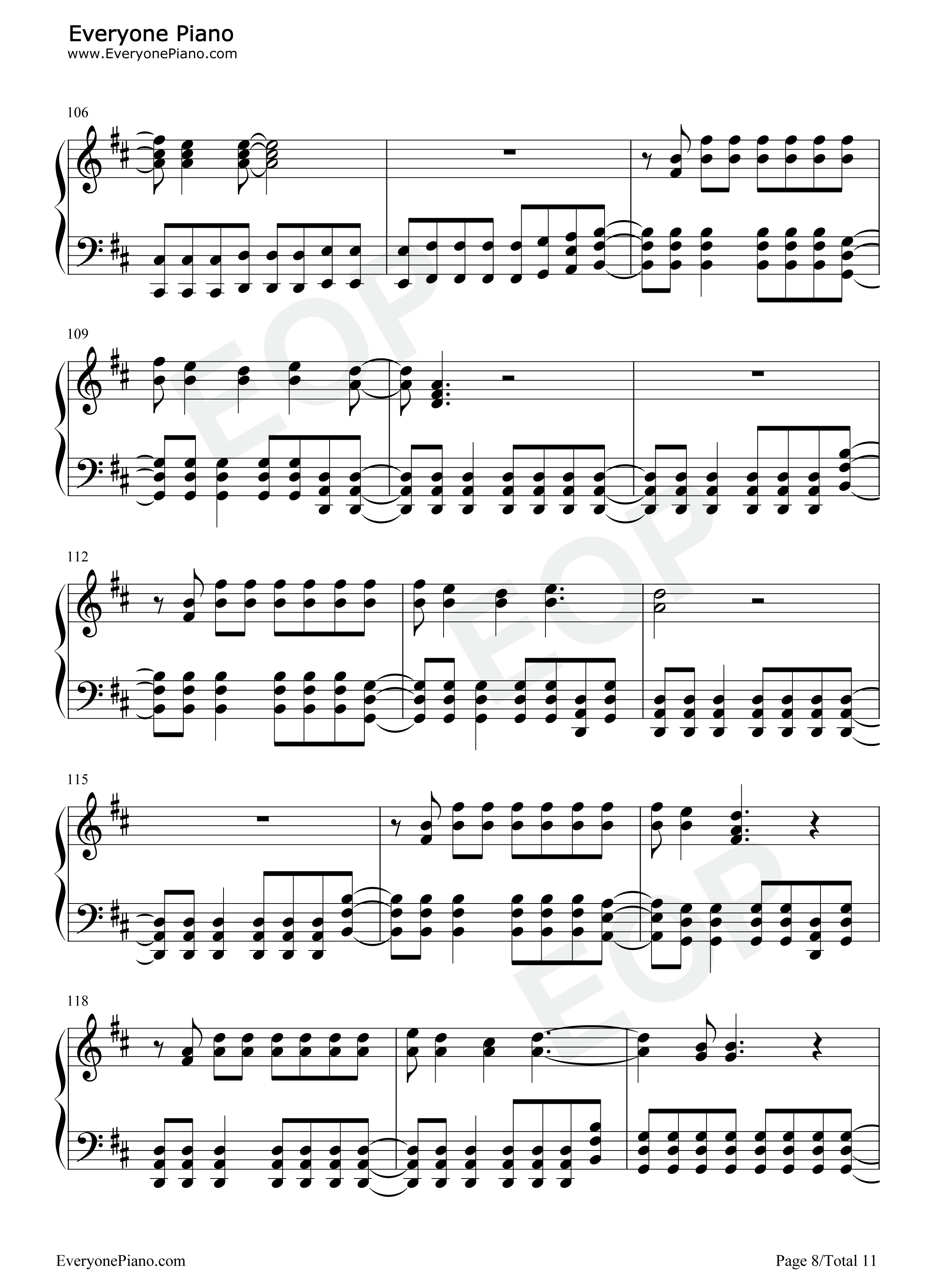 Everlong钢琴谱_Foo_Fighters