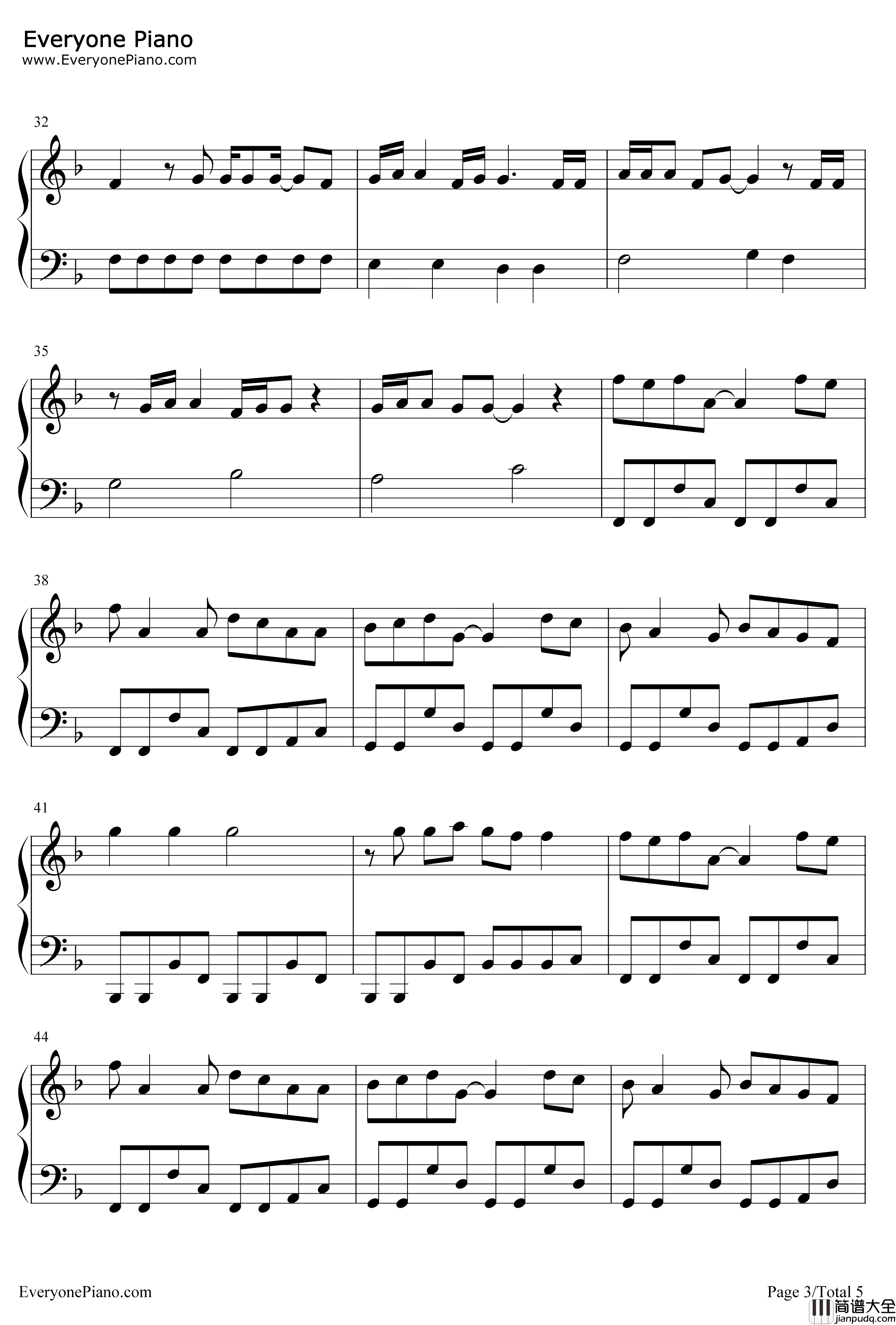 Heaven_Niall_Horan钢琴谱