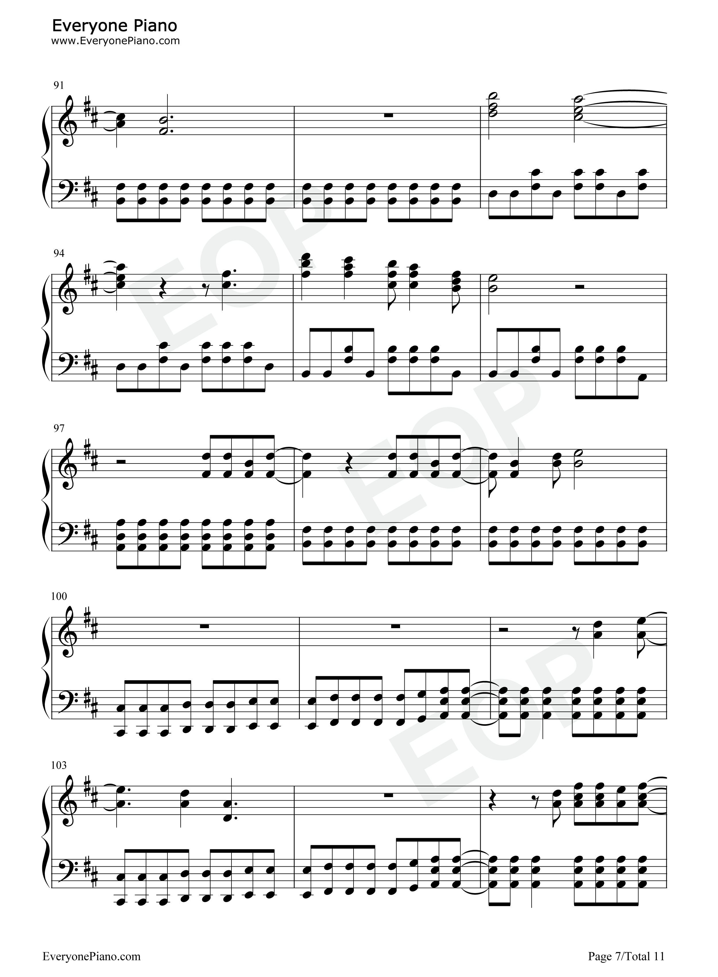 Everlong钢琴谱_Foo_Fighters