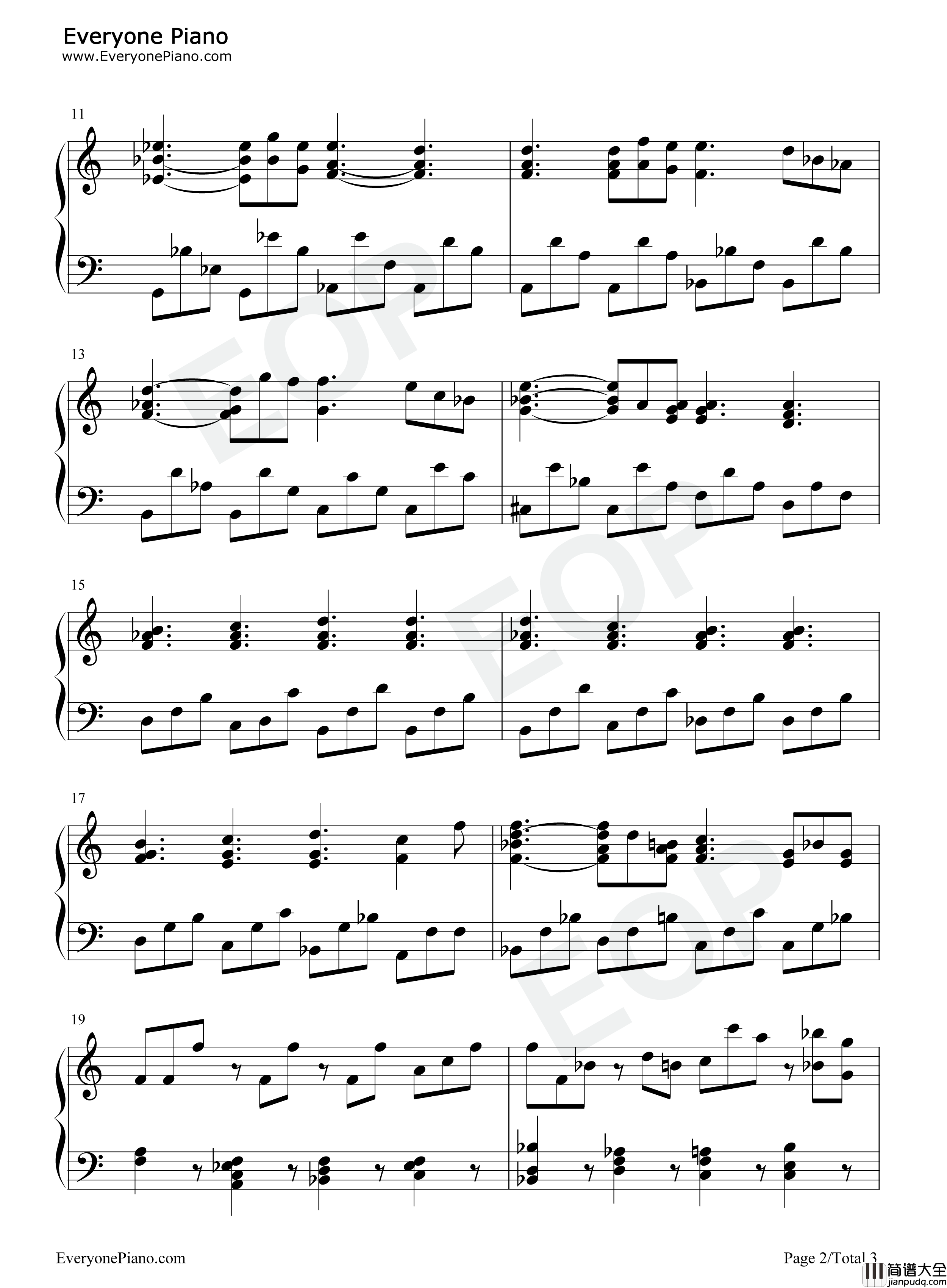 安魂曲钢琴谱_莫扎特