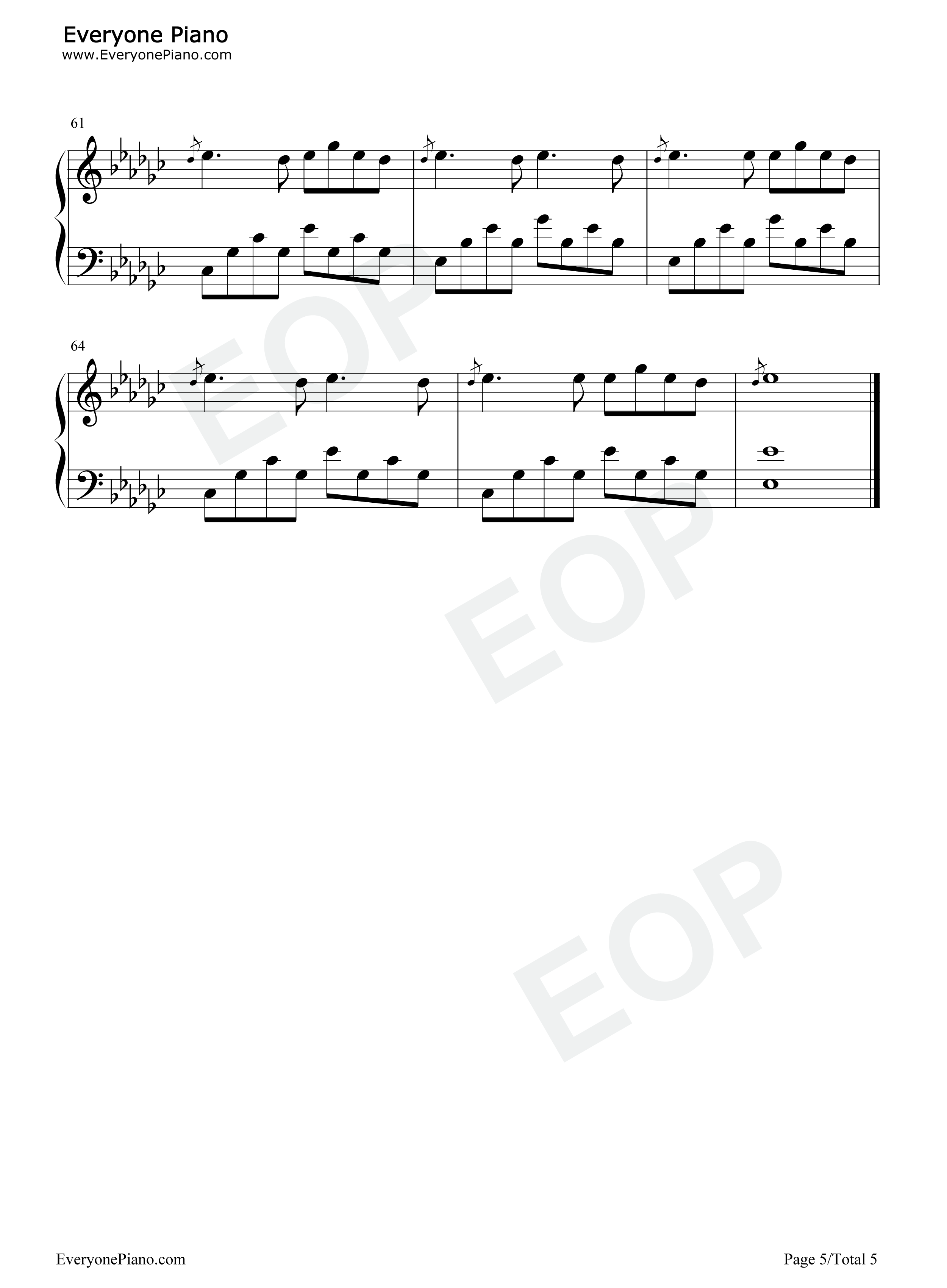 眉飞色舞钢琴谱_郑秀文