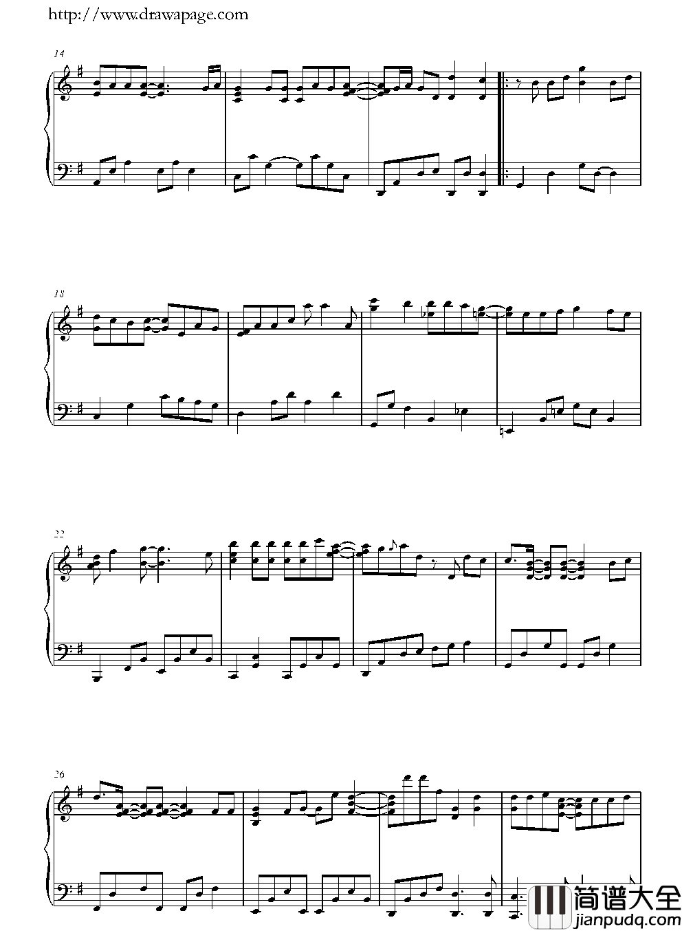 很想讨厌你钢琴谱_单恋双城_插曲