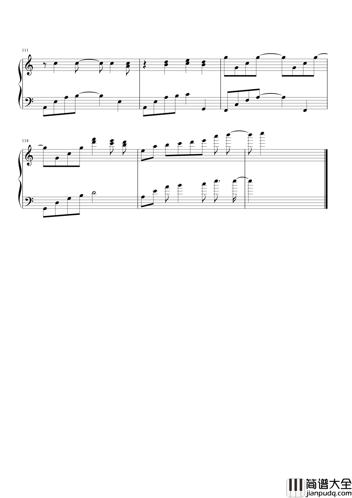 The_truth_that_you_leave钢琴谱_这首钢琴曲,曾有无数人为它填词