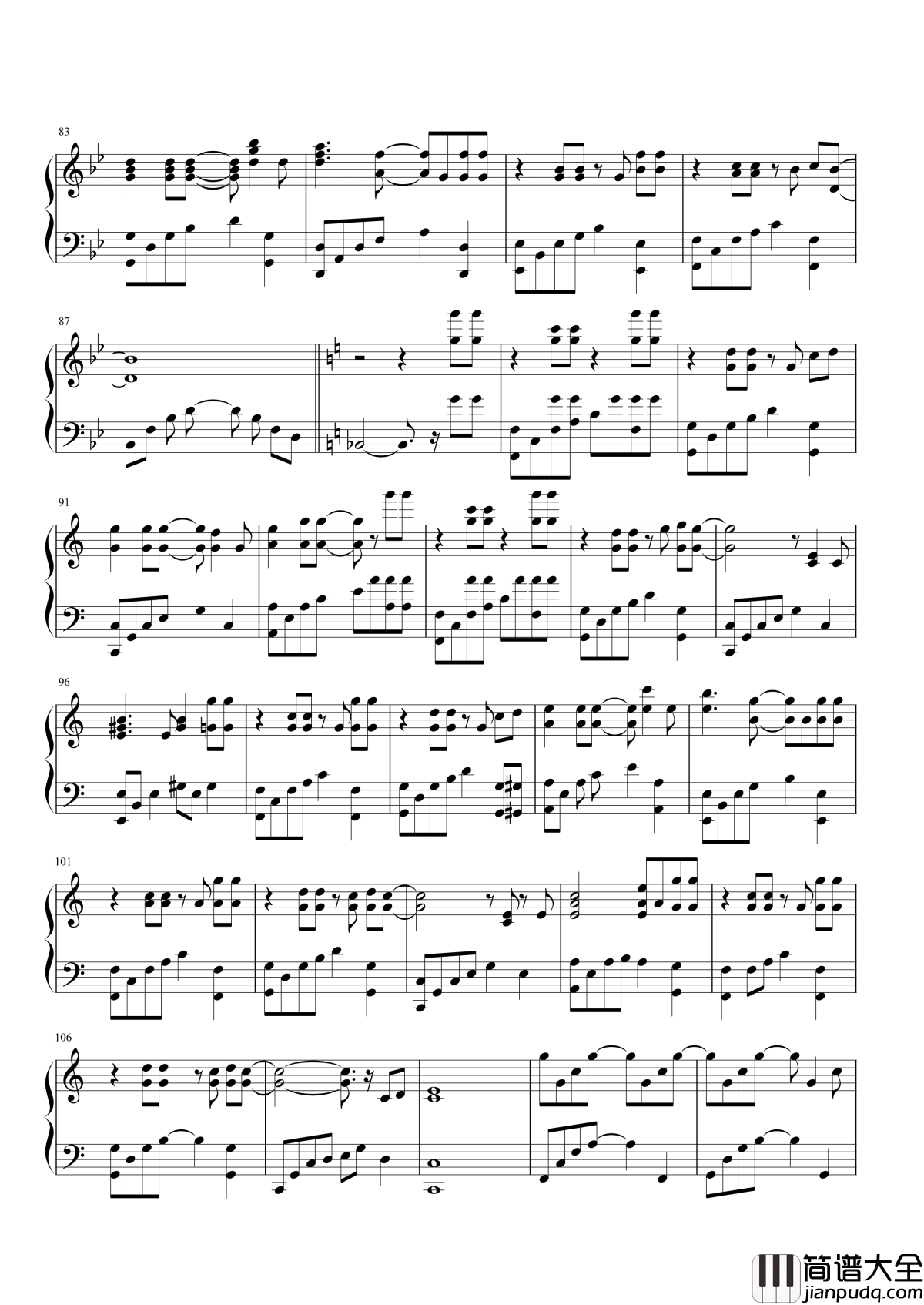 The_truth_that_you_leave钢琴谱_这首钢琴曲,曾有无数人为它填词