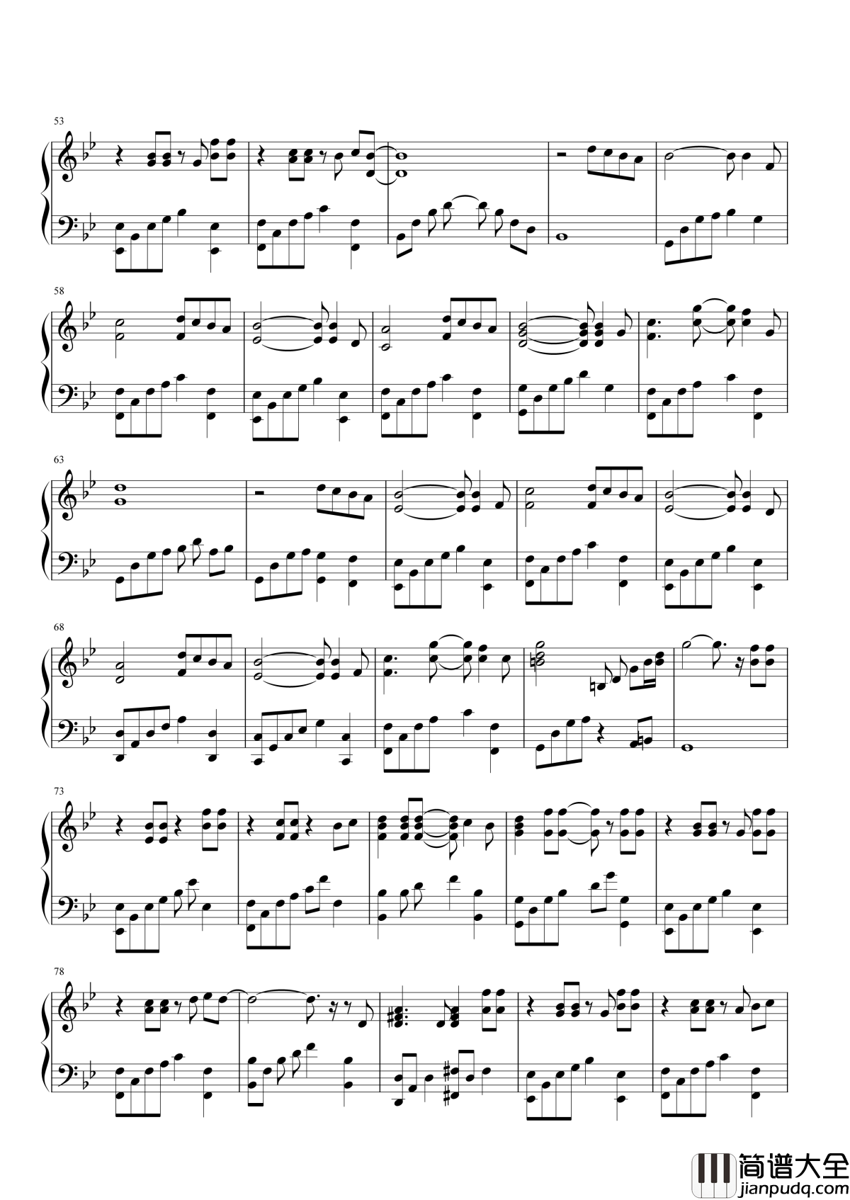 The_truth_that_you_leave钢琴谱_这首钢琴曲,曾有无数人为它填词