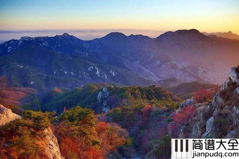 沂蒙山小调五线谱_回肠荡气的山东民歌
