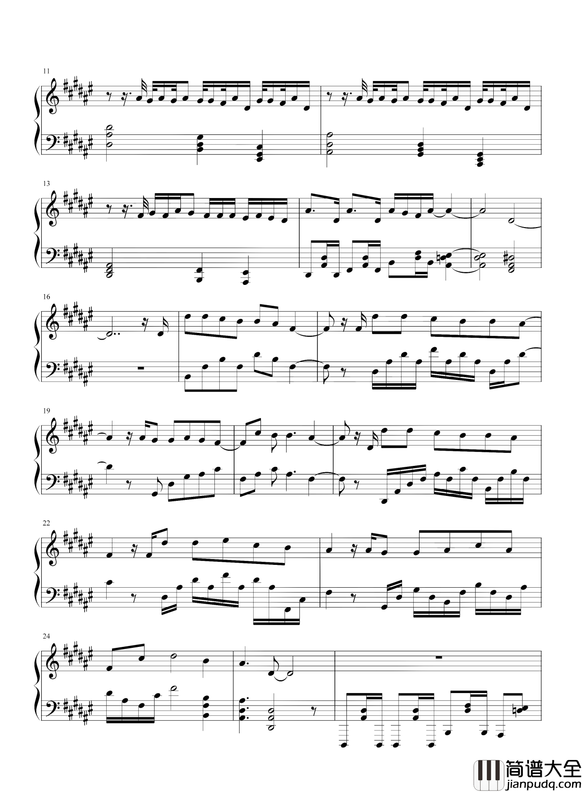 寒鸦少年钢琴谱_华晨宇_斗破苍穹主题曲,孤寂少年带你燃爆青春