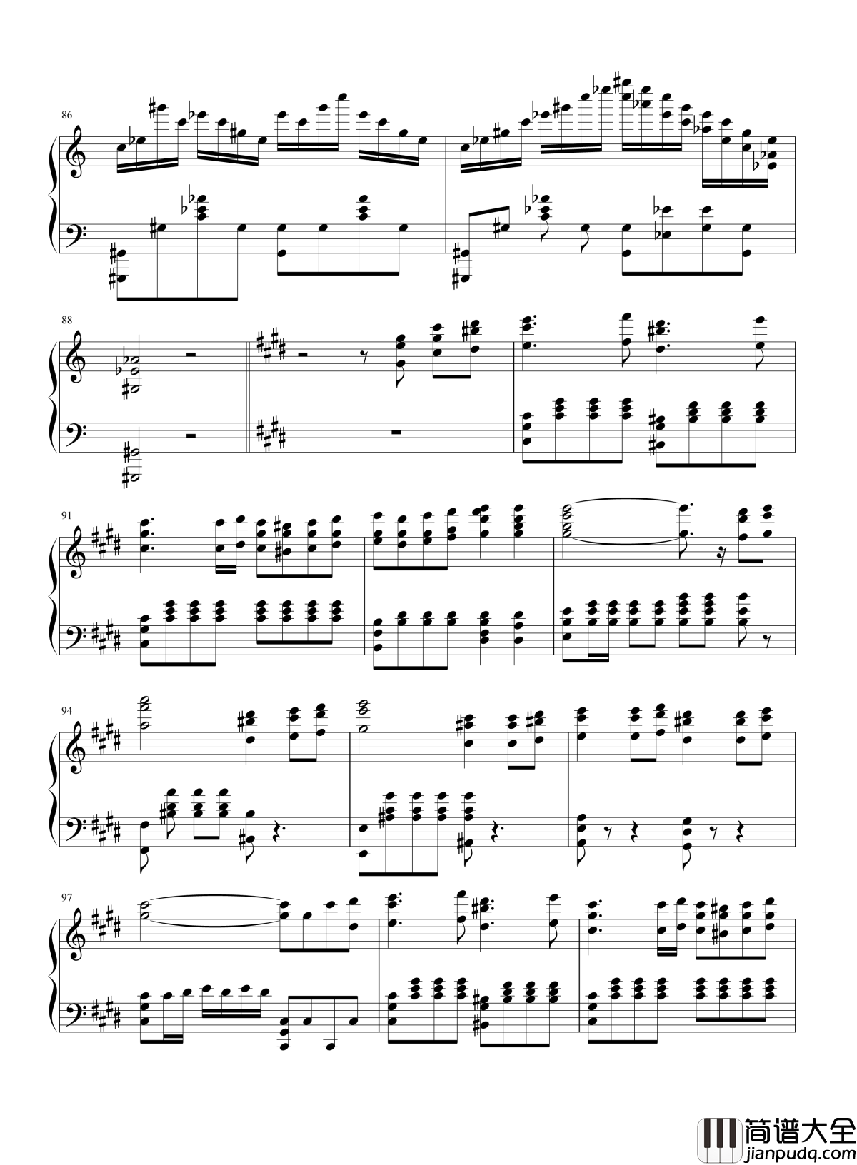 劲乐团V3钢琴谱_原来你是这样的贝多芬悲怆鸣奏曲第三乐章
