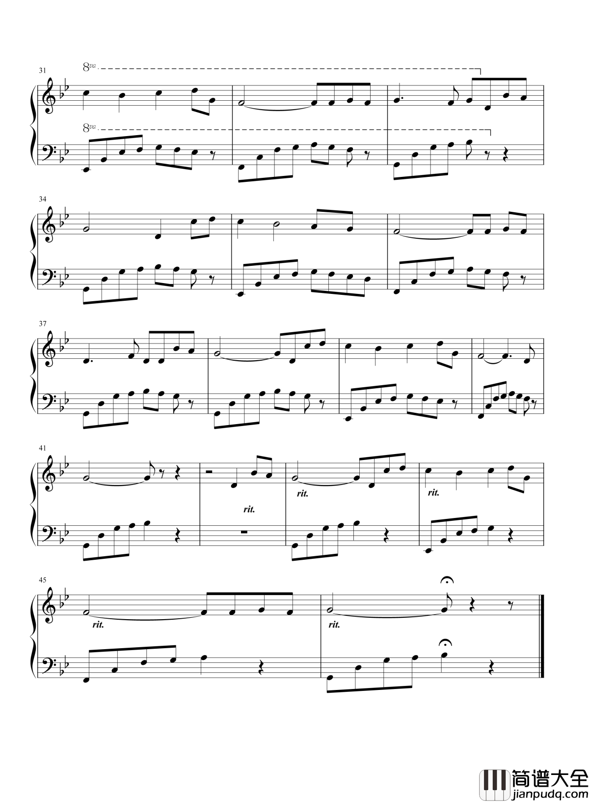 无字碑钢琴谱_张靓颖_武媚娘传奇主题曲|平凡的心碎_爱过谁
