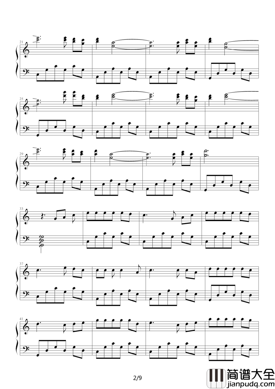 春天里钢琴谱_汪峰_人生之路蜿蜒曲折,多想在春天的气息下享受片刻的闲暇
