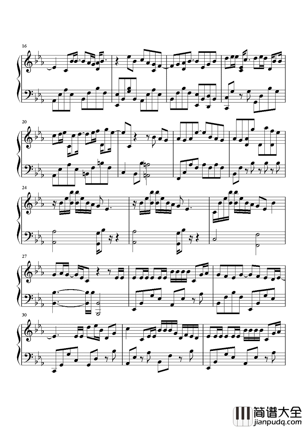 兄妹钢琴谱_陈奕迅_该如何庆幸,最终我们是兄妹