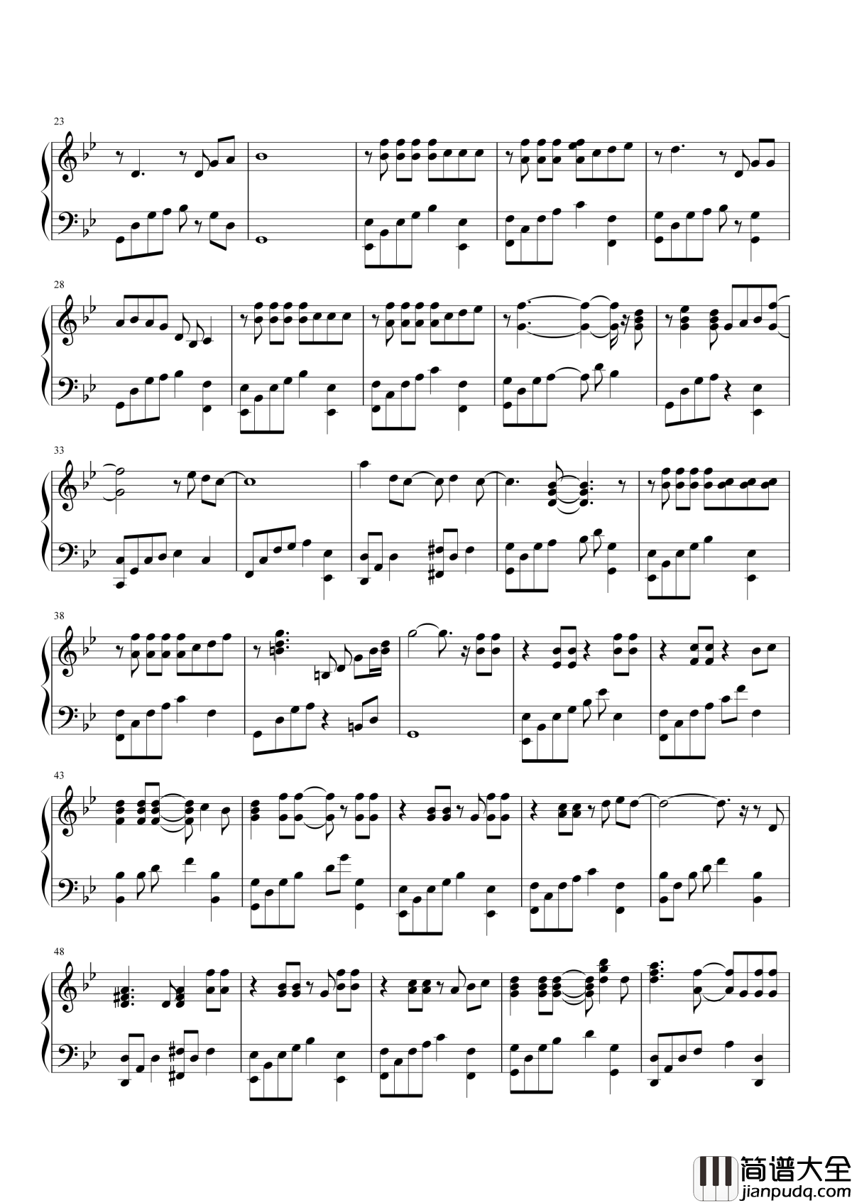 The_truth_that_you_leave钢琴谱_这首钢琴曲,曾有无数人为它填词