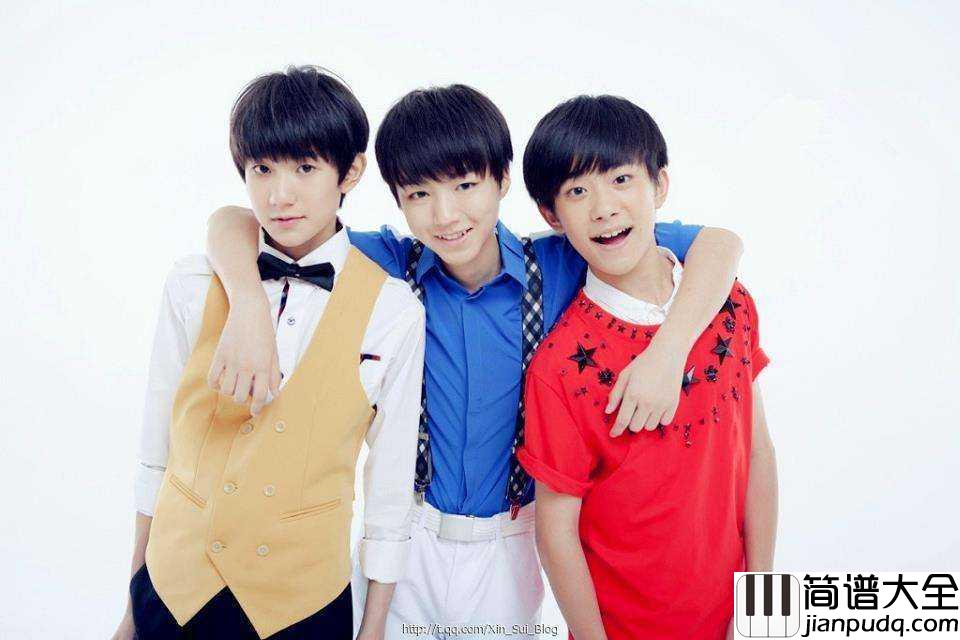 加油AMIGO钢琴谱|_我们的少年时代TFBOYS为青春发声