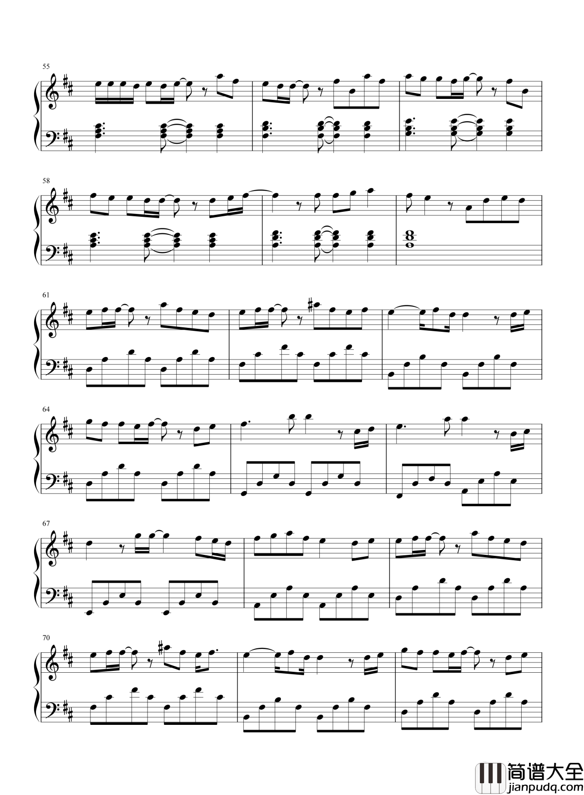 终于爱情钢琴谱_Ella产后开嗓电影主题曲