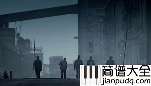 Blue钢琴谱|就算你已离去我依旧在原地