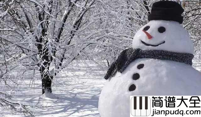 雪人钢琴谱_范晓萱|冬天的一首老歌