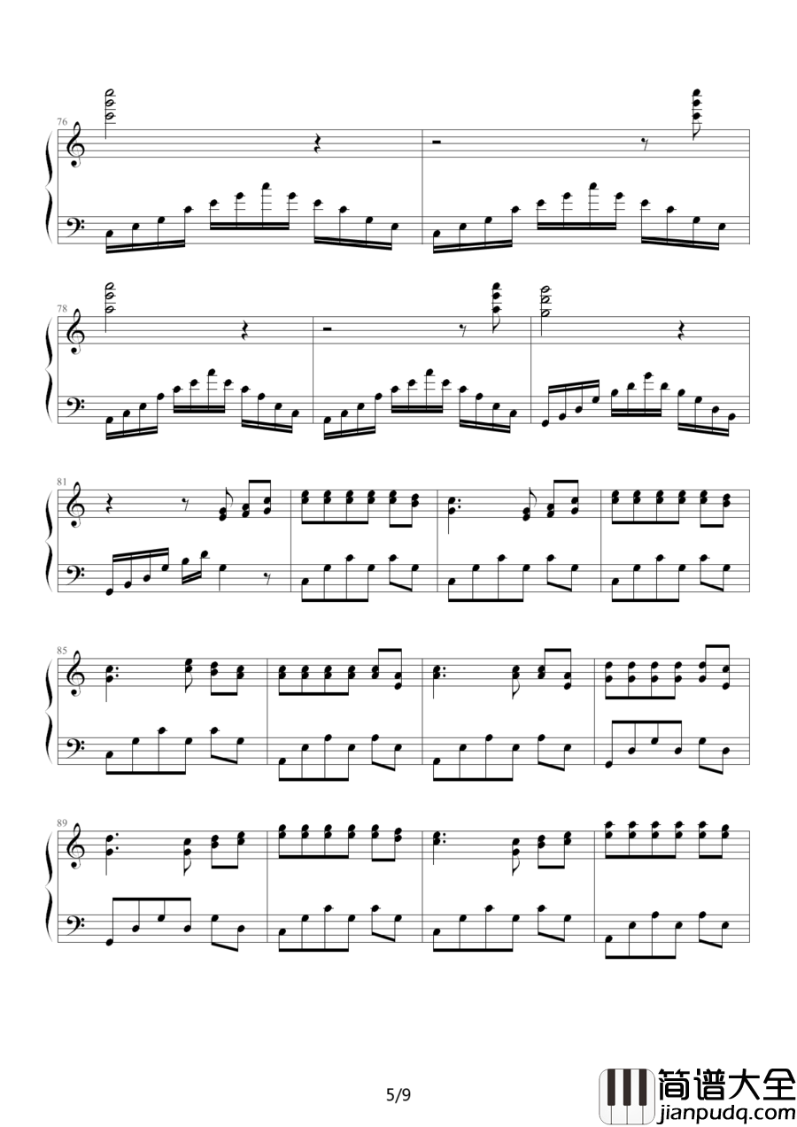 春天里钢琴谱_汪峰_人生之路蜿蜒曲折,多想在春天的气息下享受片刻的闲暇