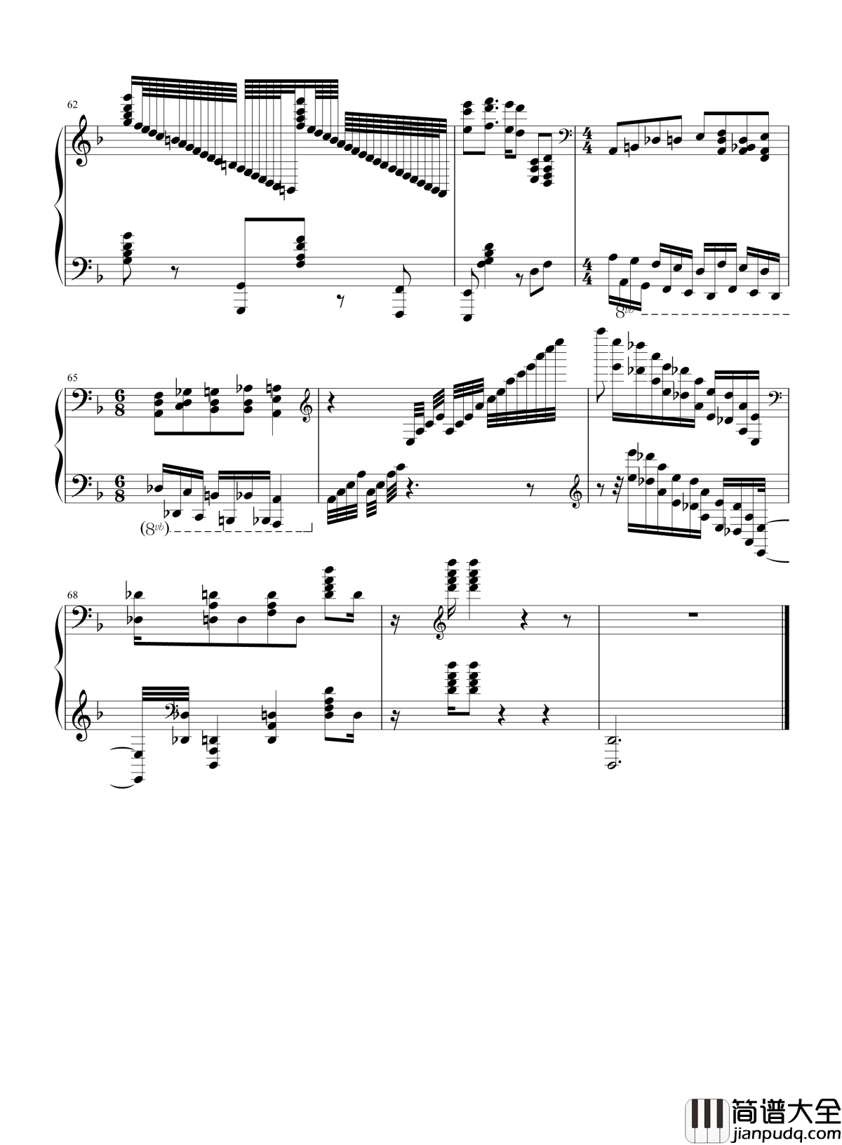 he's_a_pirate钢琴谱_加勒比海盗主题曲_杰克船长,你还好吗