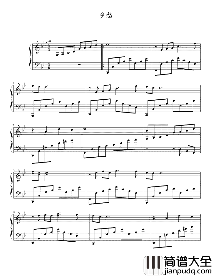 思乡曲钢琴谱_理查德·克莱德曼钢琴曲伴你入眠的心灵音乐