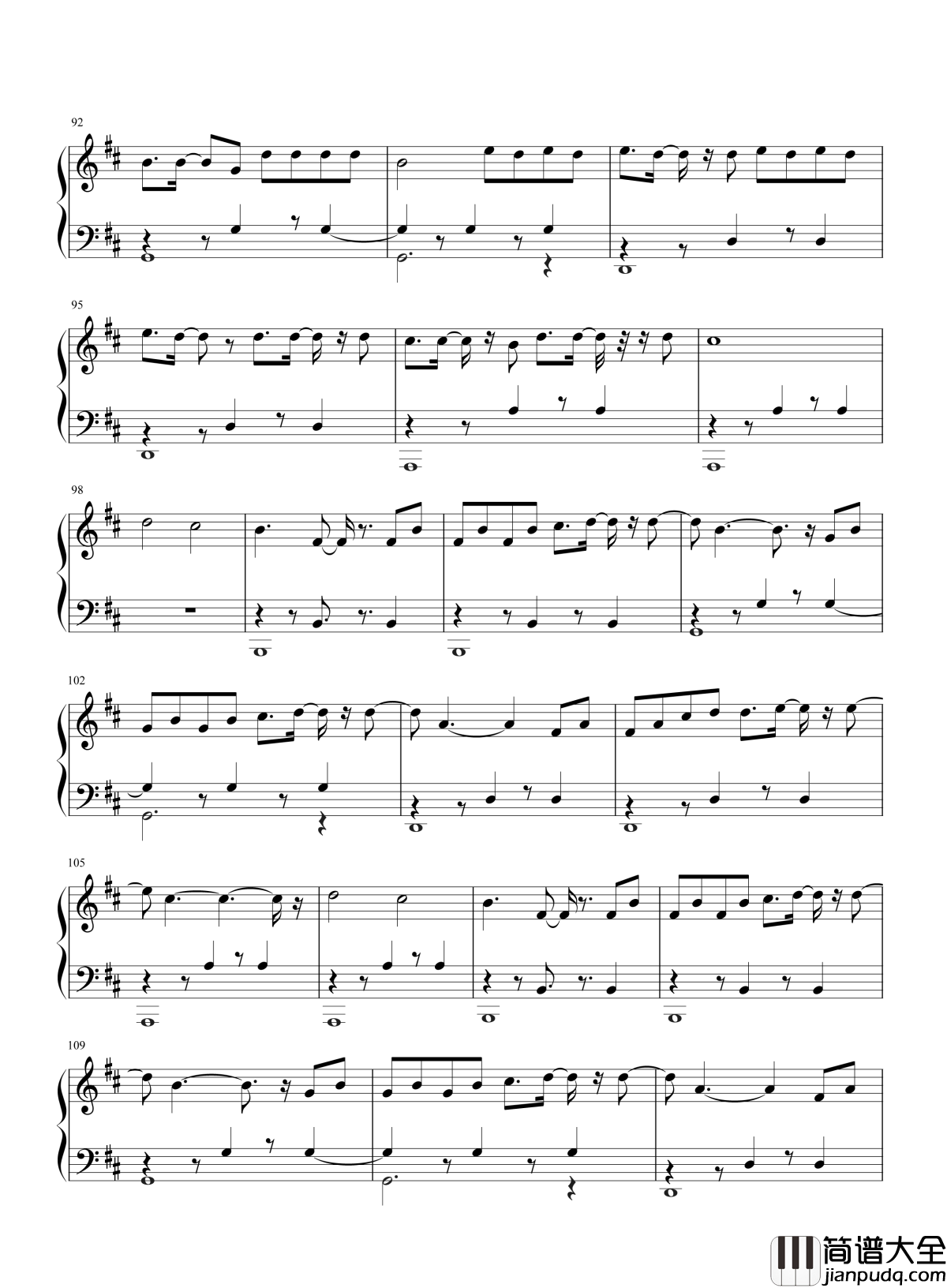 Despacito钢琴谱_Luis_Fonsi_Daddy_Yankee_你是暗夜中的一丝光明