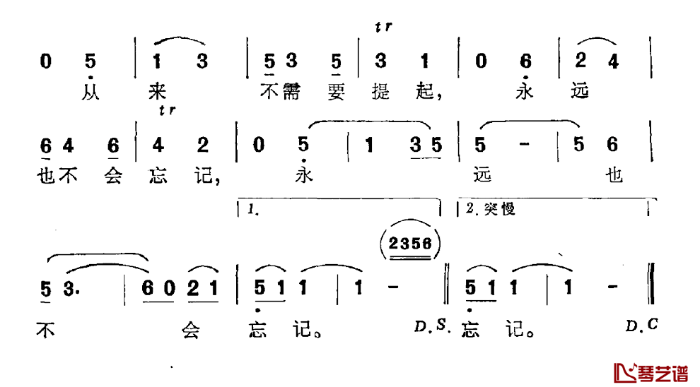弯弯山路_弯弯小溪简谱_窦琳词/杨国良曲