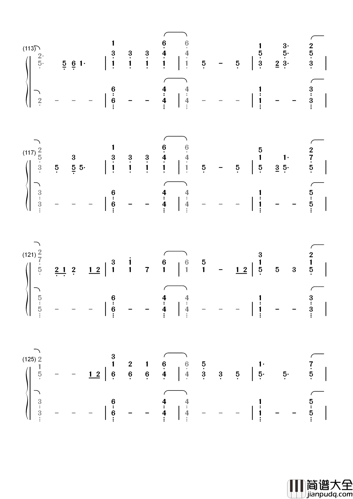 Everglow简谱__Coldplay__为何美好总是难留为何时光不能慢一些走