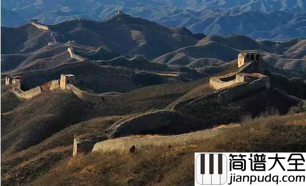 长城谣简谱__周小燕___中华儿女心一起,新的长城万里长
