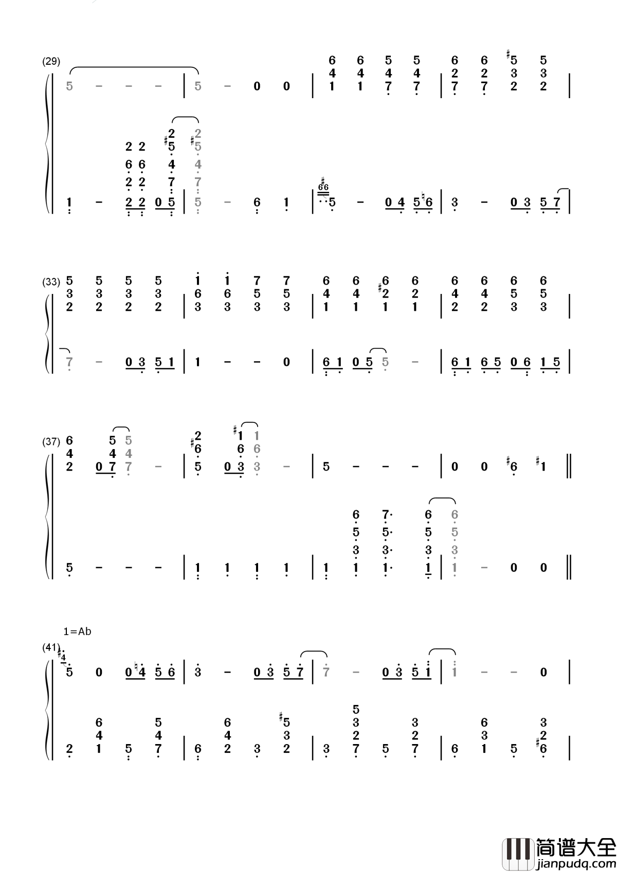 Close_To_You简谱____Carpenters____温柔又长情,卡朋特成名曲之一