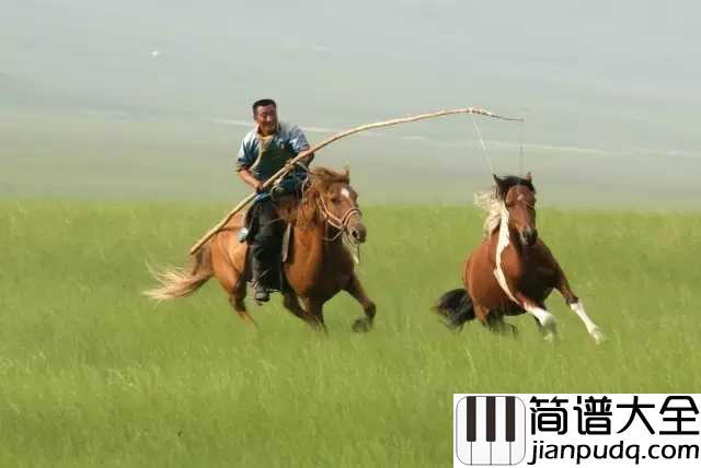 套马杆简谱_乌兰图雅_豪迈奔放,百听不厌