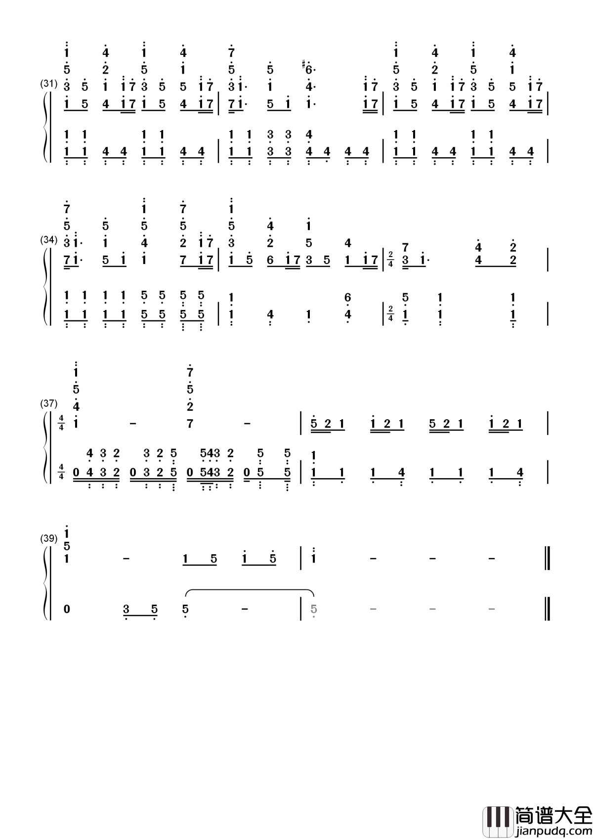 Theme_From_Jurassic_Park简谱__侏罗纪公园主题曲,
