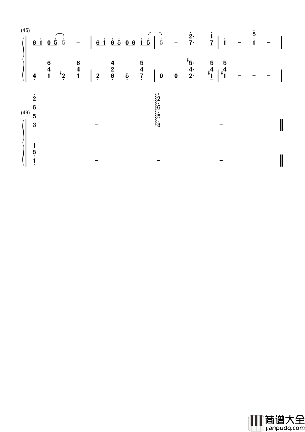 Close_To_You简谱____Carpenters____温柔又长情,卡朋特成名曲之一