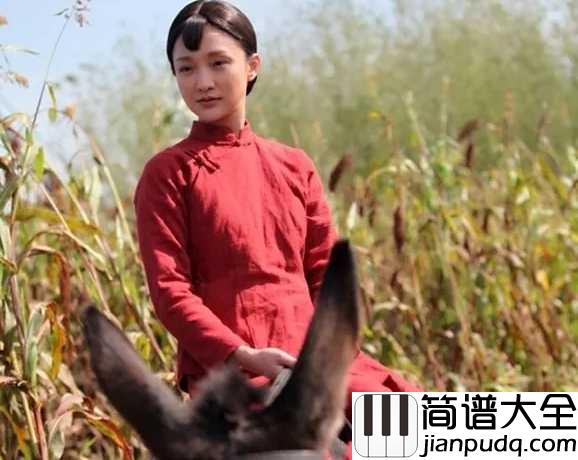 九儿简谱__韩红高粱熟来红满天,九儿我送你去远方