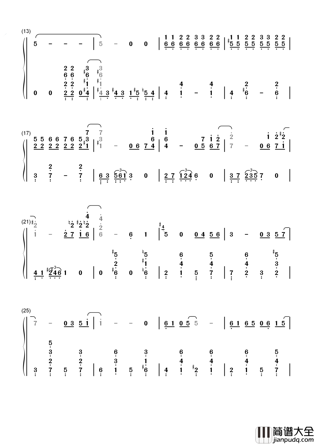 Close_To_You简谱____Carpenters____温柔又长情,卡朋特成名曲之一
