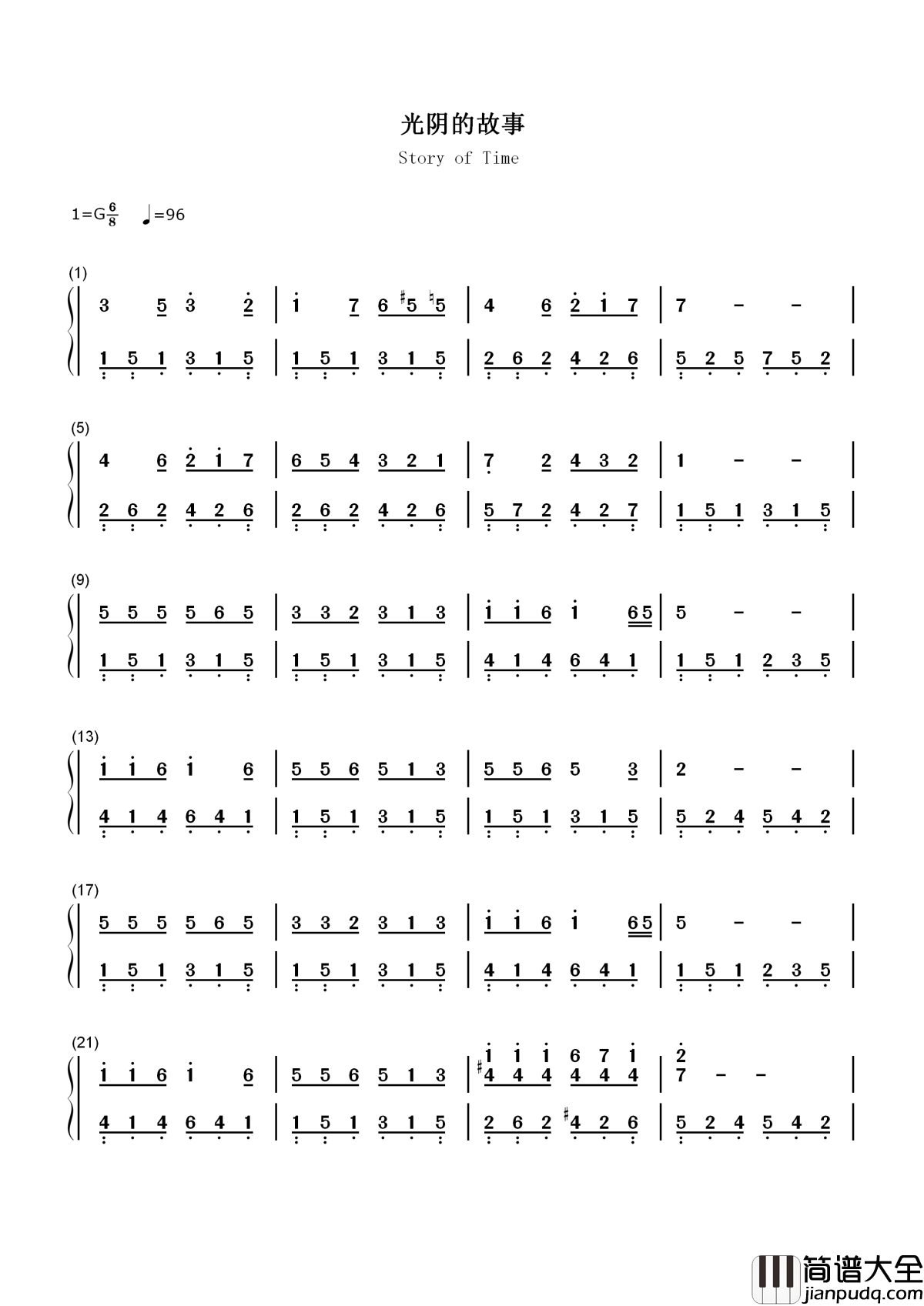 光阴的故事简谱_罗大佑_聆听经典歌曲,找寻青春的记忆