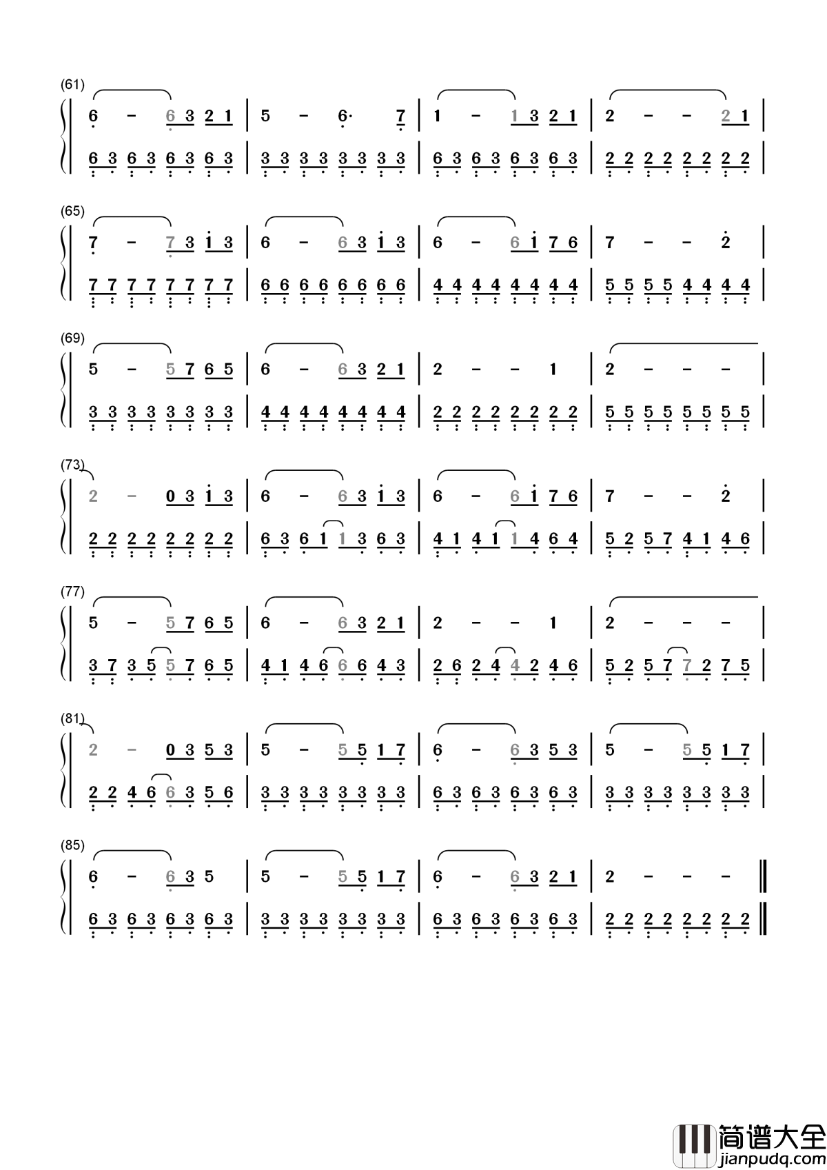Here_We_Are_Again简谱_日向大介_电影喜剧之王插曲