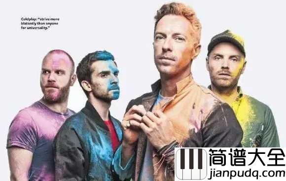 Everglow简谱__Coldplay__为何美好总是难留为何时光不能慢一些走