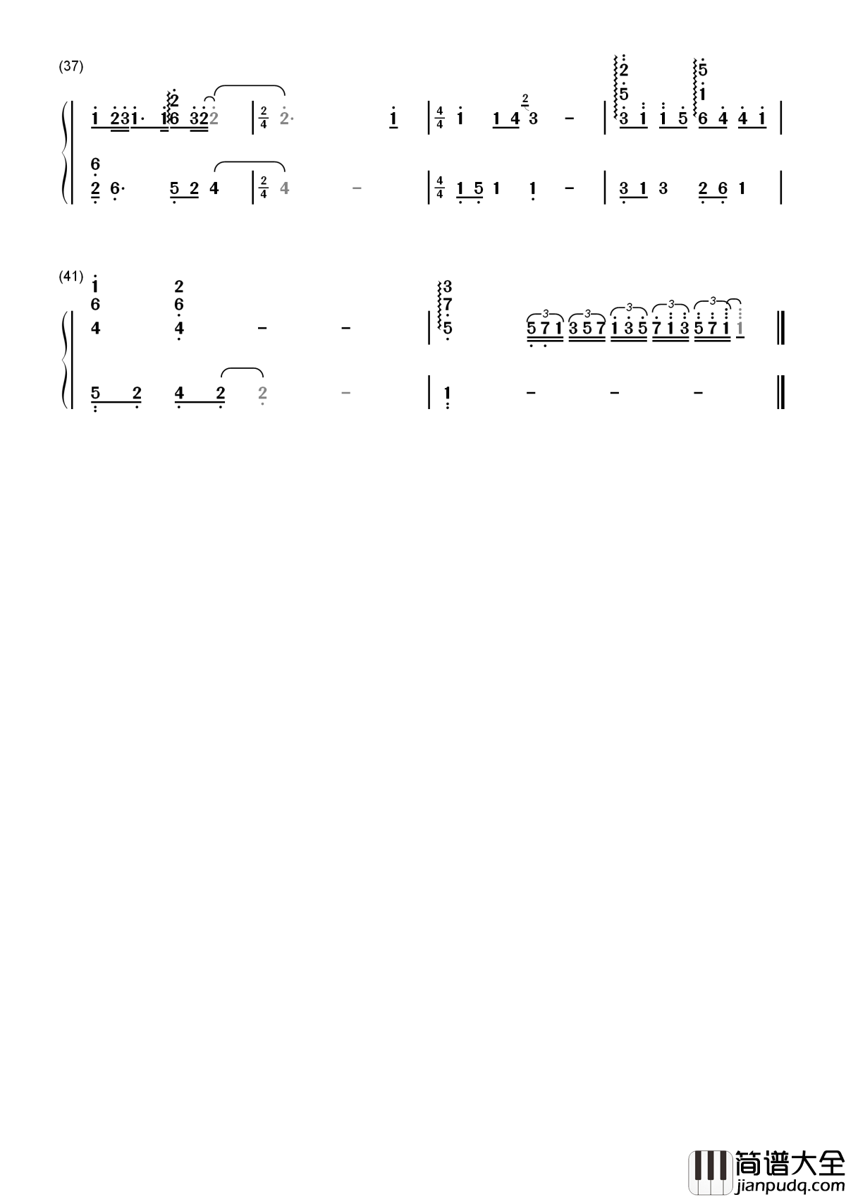 This_Love(这份爱)简谱___다비치__太阳的后裔插曲,因为这份爱,我就可以活下去