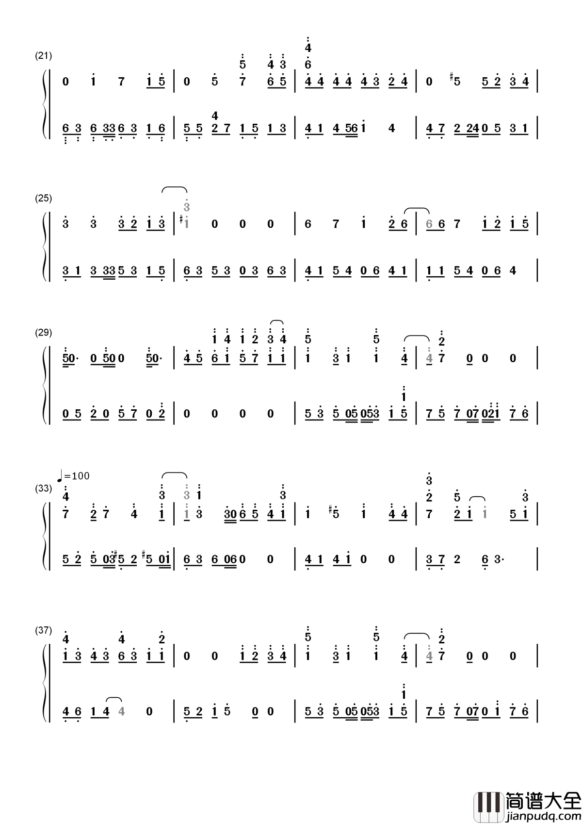 My_Neighbor_Totoro_Theme(龙猫主题曲)简谱_久石譲____孩子眼里的东西,长大了再也看不到
