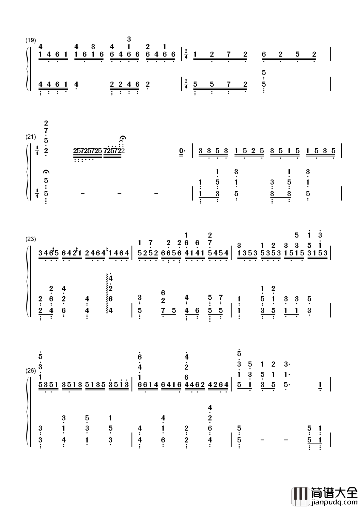 Close_To_You简谱__Cagnet__悠长假期插曲,Don’t_Worry,_Be_Happy