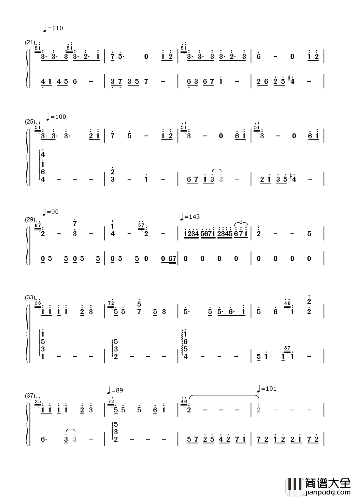 Part_of_Your_World简谱__Jessie_J__小美人鱼电影插曲