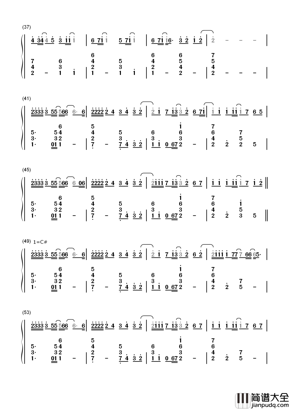 Nothing's_Gonna_Change_My_Love_for_You简谱_____George_Benson_____电影廊桥遗梦主题曲__,感人至深的经典英文情歌
